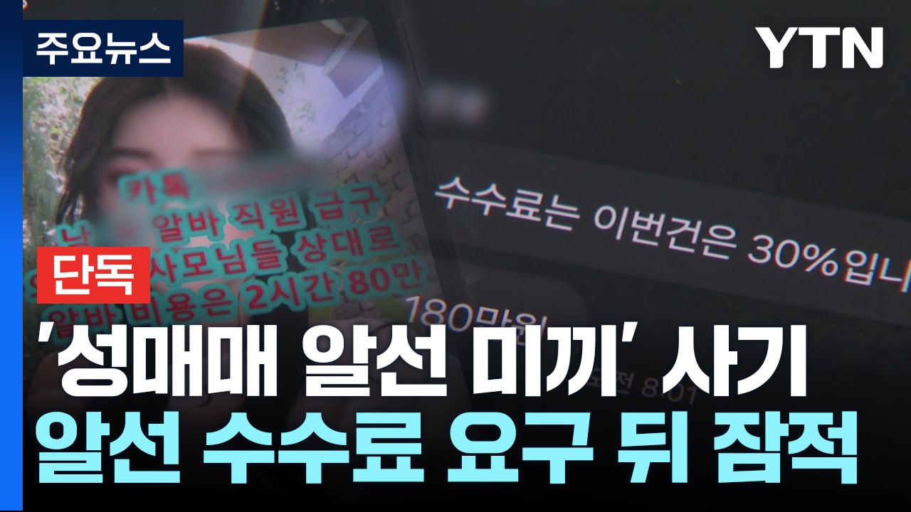 [단독] "하루에 수백만 원 벌이"...성매매 알선 미끼로 수수료 '꿀꺽' / YTN