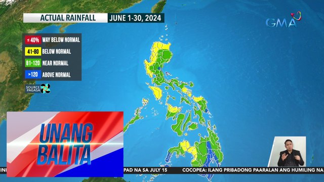 Maraming lugar sa bansa, nakatanggap ng halos sapat na dami ng ulan - Weather update today as of 6:27 a.m. (July 2, 2024) | Unang Balita