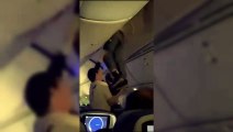 Passageiro é lançado para o teto de avião após turbulência