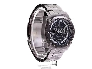 Bulova Men's Icon High Precision Quartz Chronograph Watch, Curved Mineral Crystal, 300m Water Resistant, Continuous Sweeping Secondhand, Luminous Markers