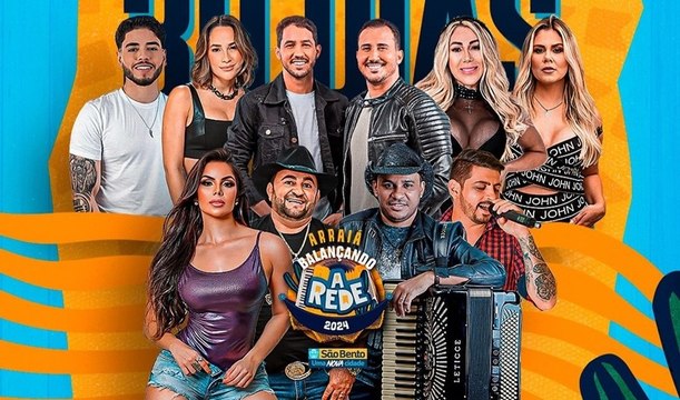 Quase 20 atrações agitarão o Arraiá Balançando a Rede, em São Bento; prefeito dá detalhes da festa