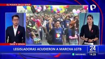 Cercado de Lima: Congresistas se unieron a la marcha del orgullo LGBTQ+