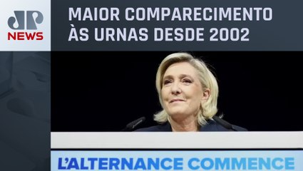 Partido de direita leva vantagem no primeiro turno das eleições na França