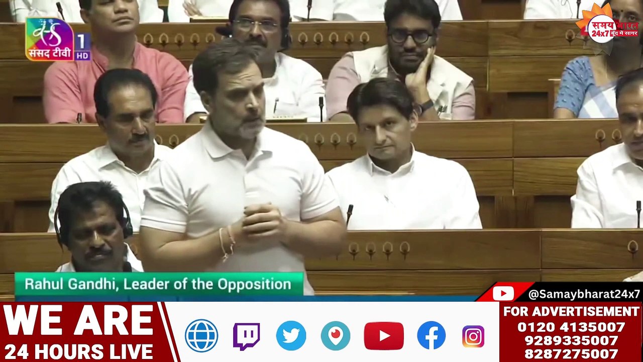 प्रधानमंत्री सीधे भगवान से बात करते हैं लोकसभा में बोले राहुल गांधी