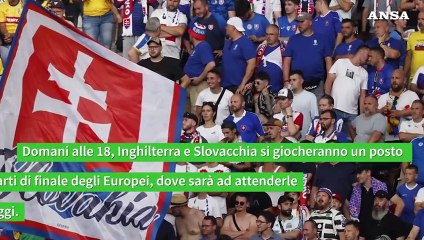 Euro 2024, Inghilterra-Slovacchia per un posto ai quarti