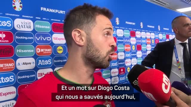 Portugal - Un Bernardo Silva soulagé rend hommage à son gardien