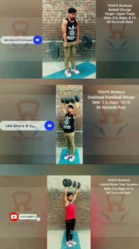 3 Best TRAP Workouts for Mass #heermlgangaputra #naturalbodybuilding #exercise #fitness #gym #muscle #training #tips