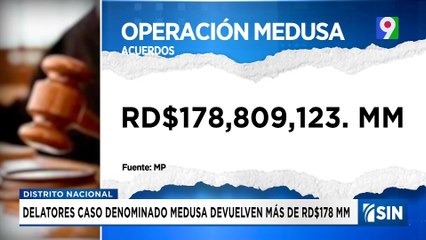 Devolverán más de RD$178 MM implicados Medusa tras acuerdo | Emisión Estelar SIN con Alicia Ortega