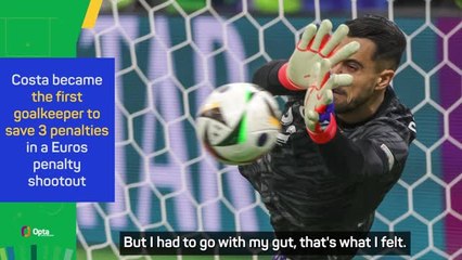 Portugal hero Costa reacts to 'game of his life'