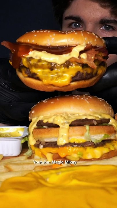 this is the BEST Mcdonalds Burger.  #asmr #mukbang #food