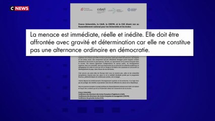 Des universités appellent à voter contre le RN