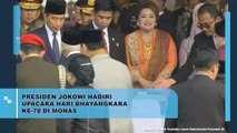 Presiden Jokowi Hadiri  Upacara Hari Bhayangkara ke 78 di Monas