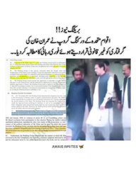 Imran Khan Ki na huq Qaid aur gair qanoni Qaid. Pr iqvam e mutahida ke grup ki izhar tasveesh