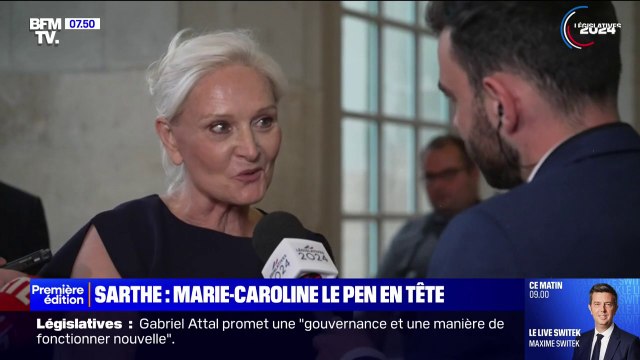 Législatives: Marie-Caroline Le Pen, la sœur de Marine Le Pen, en tête dans la Sarthe
