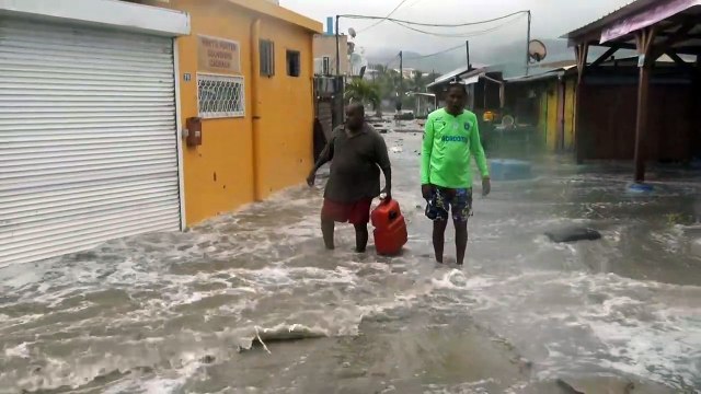 Hurricane Beryl lashes southern Martinique, strengthens to Category 5