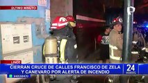 Lince: incendio afecta tres viviendas en cruce de Francisco de Zela y Canevaro