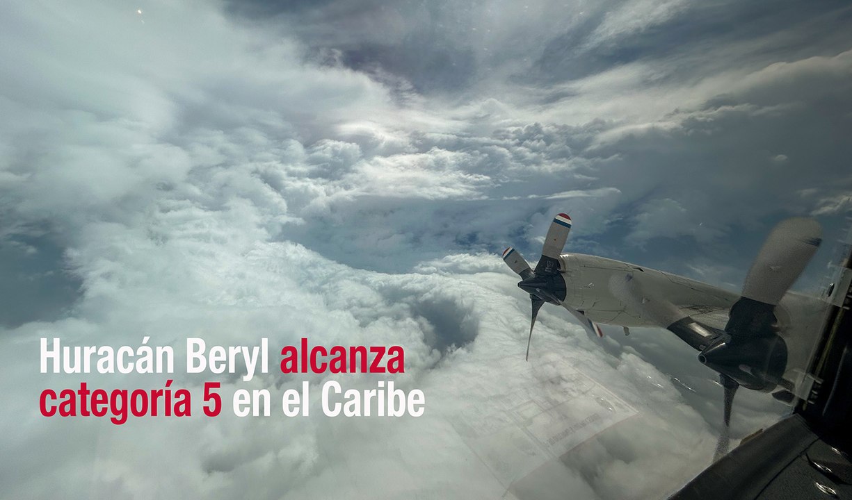 Huracán Beryl alcanza categoría 5 en el Caribe