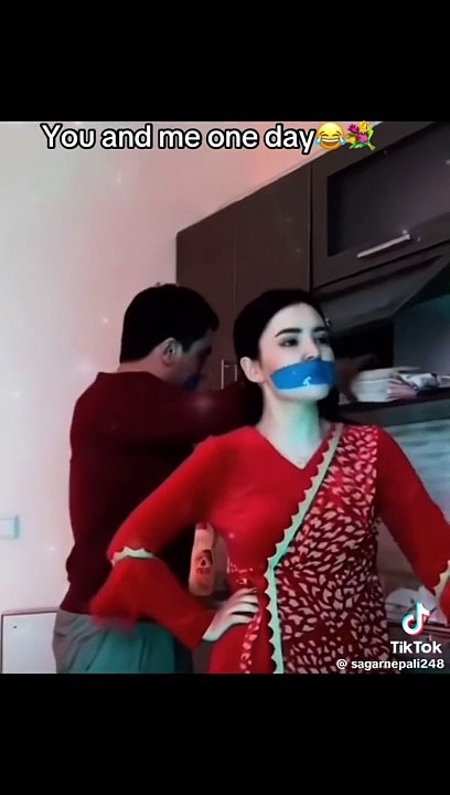 Couple funny fight