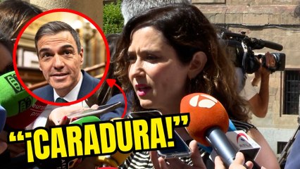 Palo de Ayuso  al ‘caradura’ de Sánchez por su compadreo con el fiscal general del Estado: “Es un escándalo”