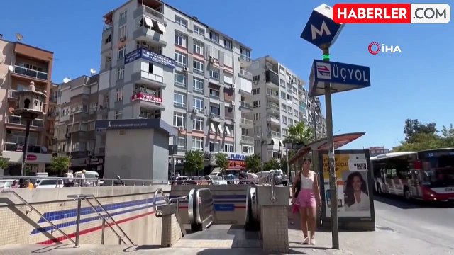 İzmir Metro'sunda 11 kişinin yaralandığı yürüyen merdiven kazası kamerada