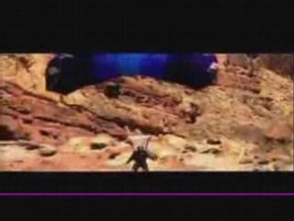 Base jump skateboard grind