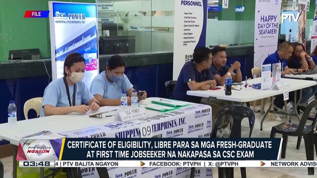 Certificate of eligibility, libre para sa mga fresh graduate at first-time jobseeker na nakapasa sa CSC exam