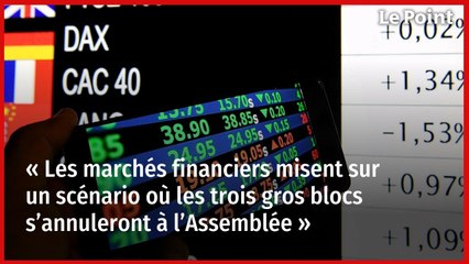 « Les marchés financiers misent sur un scénario où les trois gros blocs s’annuleront à l’Assemblée »