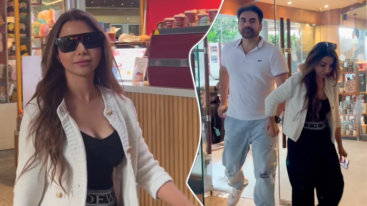 Cute Couple Sshura & Arbaaz Khan's Fun Chit-Chat With Paps At The Mumbai Airport!