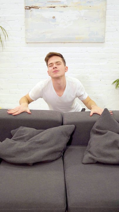 Funny Video Of A Man Falling From A Sofa