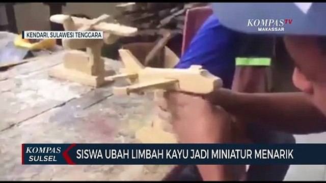 Siswa Ubah Limbah Kayu Jadi Miniatur Menarik