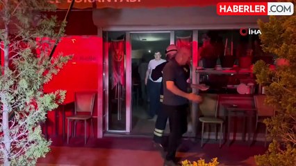 Restoranda çıkan baca yangını kısa sürede söndürüldü
