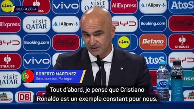 Martinez : “Cristiano Ronaldo ? Un exemple, il nous a donné une leçon”