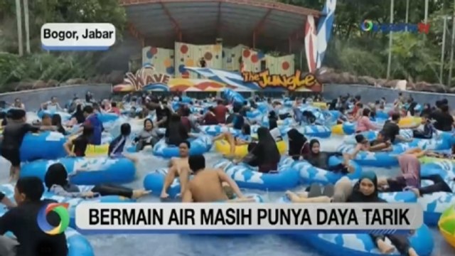 Objek Wisata Air Diserbu Ratusan Pengunjung