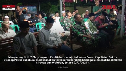 HUT Bhayangkara Ke-78, Polsek Ciracap Gelar Tasyakuran Bersama Berbagai Elemen