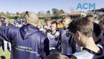 Wimmera Mallee under 15 talent academy at V/Line Cup trial matches