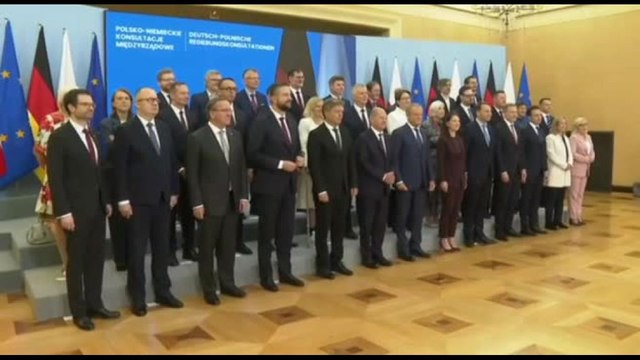 Germania-Polonia, foto di famiglia per visita di Scholz a Varsavia