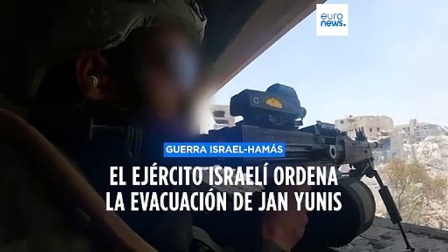Netanyahu dice estar cerca de eliminar a Hamás y ordena la evacuación masiva de Jan Yunis