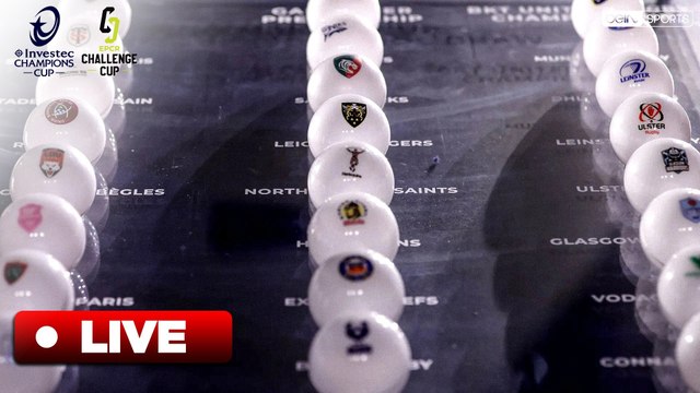 Suivez en direct les tirages au sort de la Champions Cup et de la Challenge Cup !