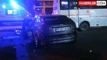 Samsun'da trafik kazası: 2 yaralı