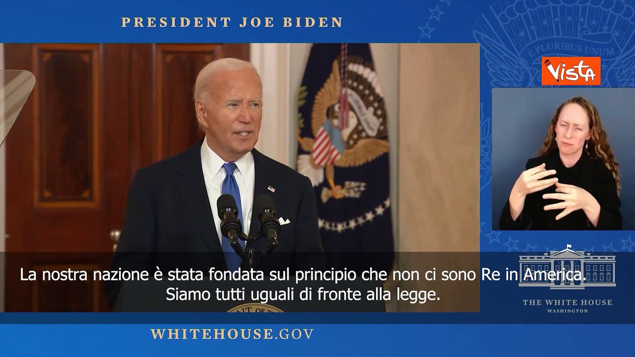 Biden su immunit? Trump: "Non ci sono Re in America. Nessuno al di sopra della legge"