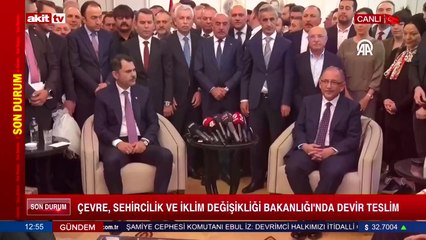 Çevre bakanlığı'nda devir teslim