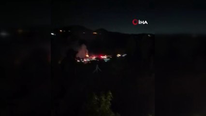 Seyir halindeki tır alevlere teslim oldu!