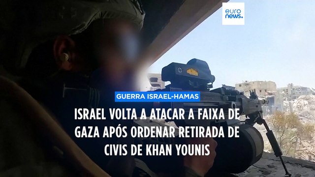 Israel volta a ordenar retirada de civis de Khan Younis. Guterres lamenta movimento circular letal