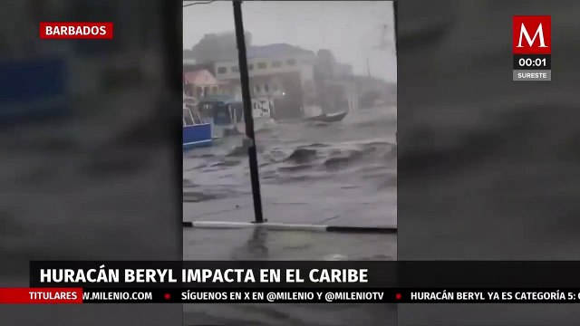 Huracán 'Beryl' de categoría cinco, se acerca a México tras causar inundaciones en el caribe