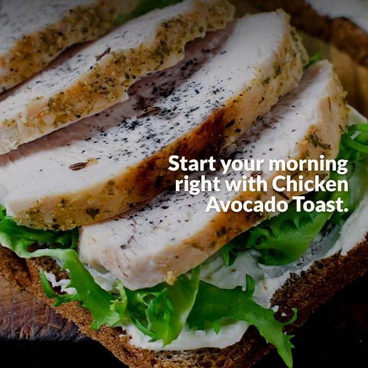 Start Your Morning Right with Chicken Avocado Toast | #zorabianchicken #recipe #food #healthyfooda