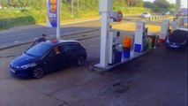 CCTV shows thief stealing fuel from garage