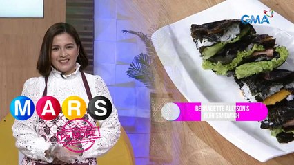 Taste Japanese cuisine with Bernadette Allyson’s Nori Sandwich! | Mars Pa More