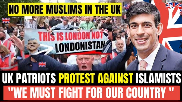 UK Patriots Protest Against Islamic Protests & Extremism In UK: No Favoritism In UK: Tommy Robinson!