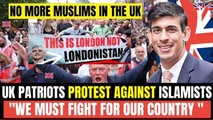 UK Patriots Protest Against Islamic Protests & Extremism In UK: No Favoritism In UK: Tommy Robinson!