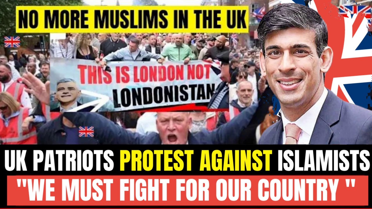 UK Patriots Protest Against Islamic Protests & Extremism In UK: No Favoritism In UK: Tommy Robinson!